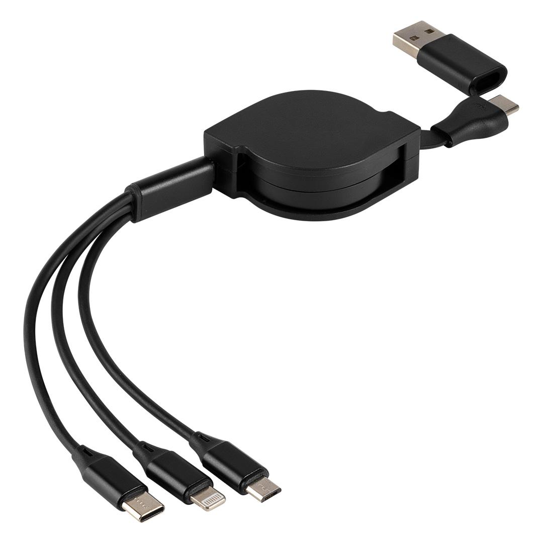 FLASH 60W 6IN1, kabllo usb type-c për karikim dhe të dhëna, 6 në 1, 60w