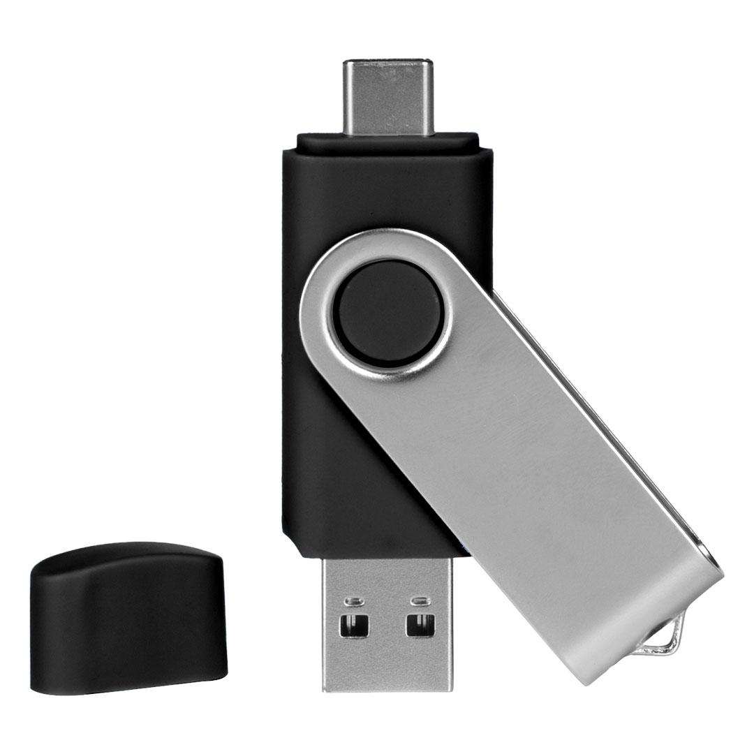 SMART C, usb flash drive, e zezë, 16GB