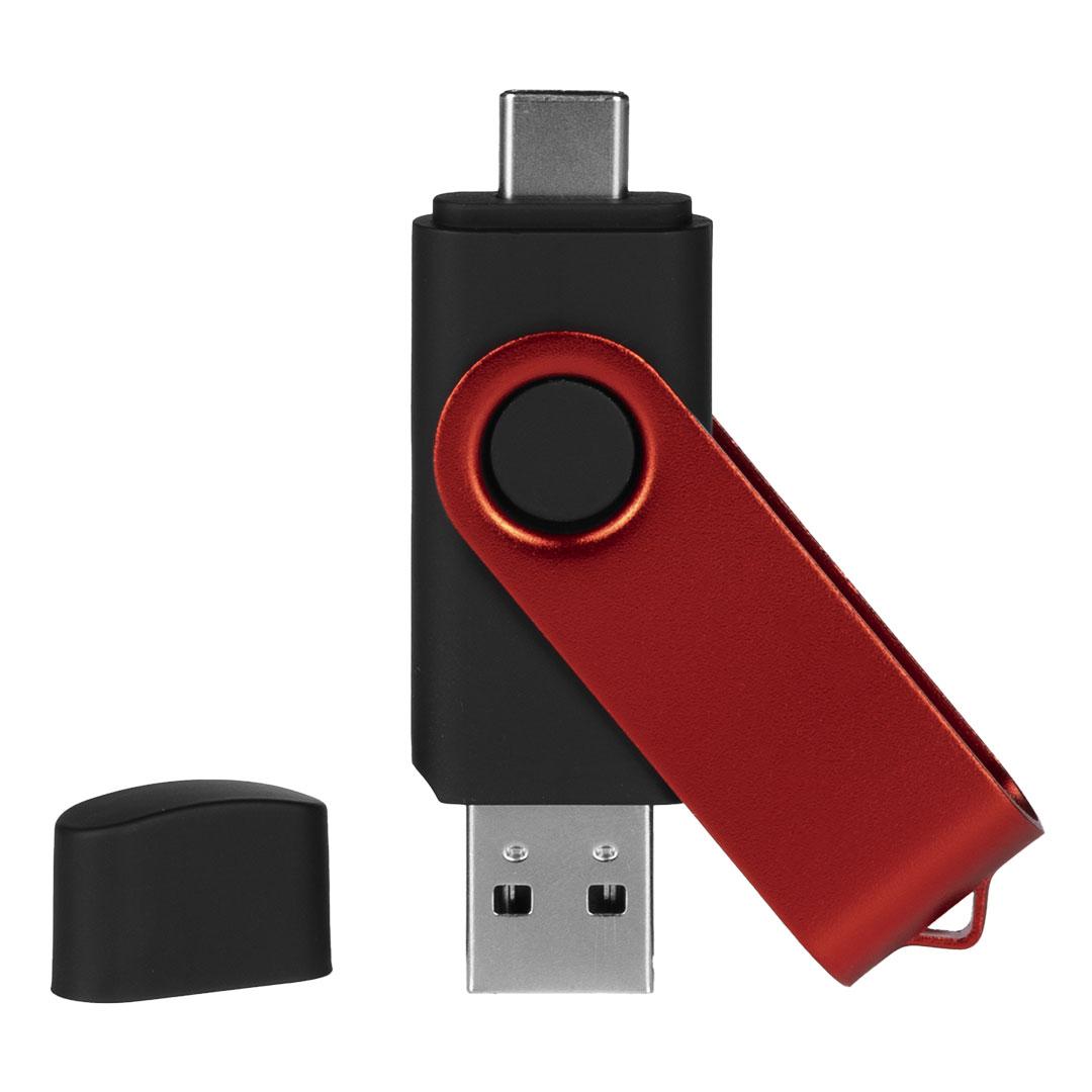 SMART C RED, usb flash drive, e zezë, 8GB