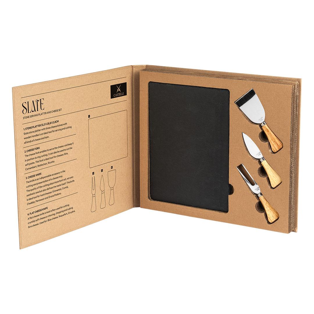 SLATE, set thikë djathi bezhë